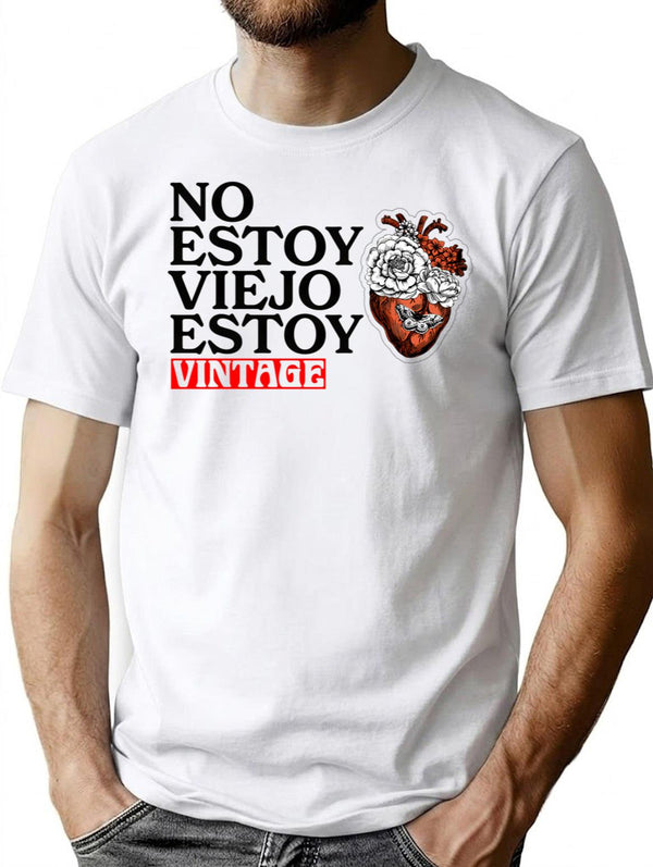 I'm Not Old I'm Vintage Retro Design T-Shirt - White