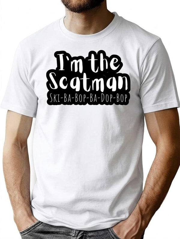 I'm The Scatman T-Shirt - Retro Graphic Tee for Men & Women - White