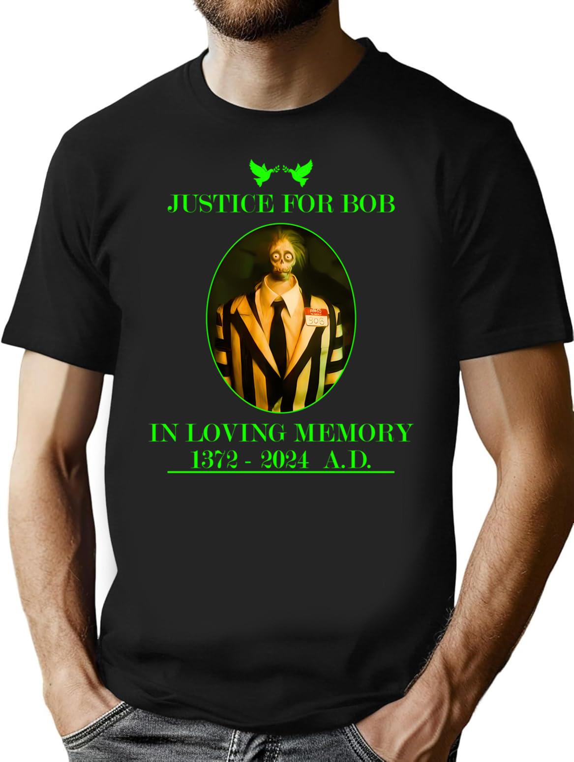 In Loving Memory Of Bob T-Shirt for Men & Women, T-Shirts Graphic Tee - Black