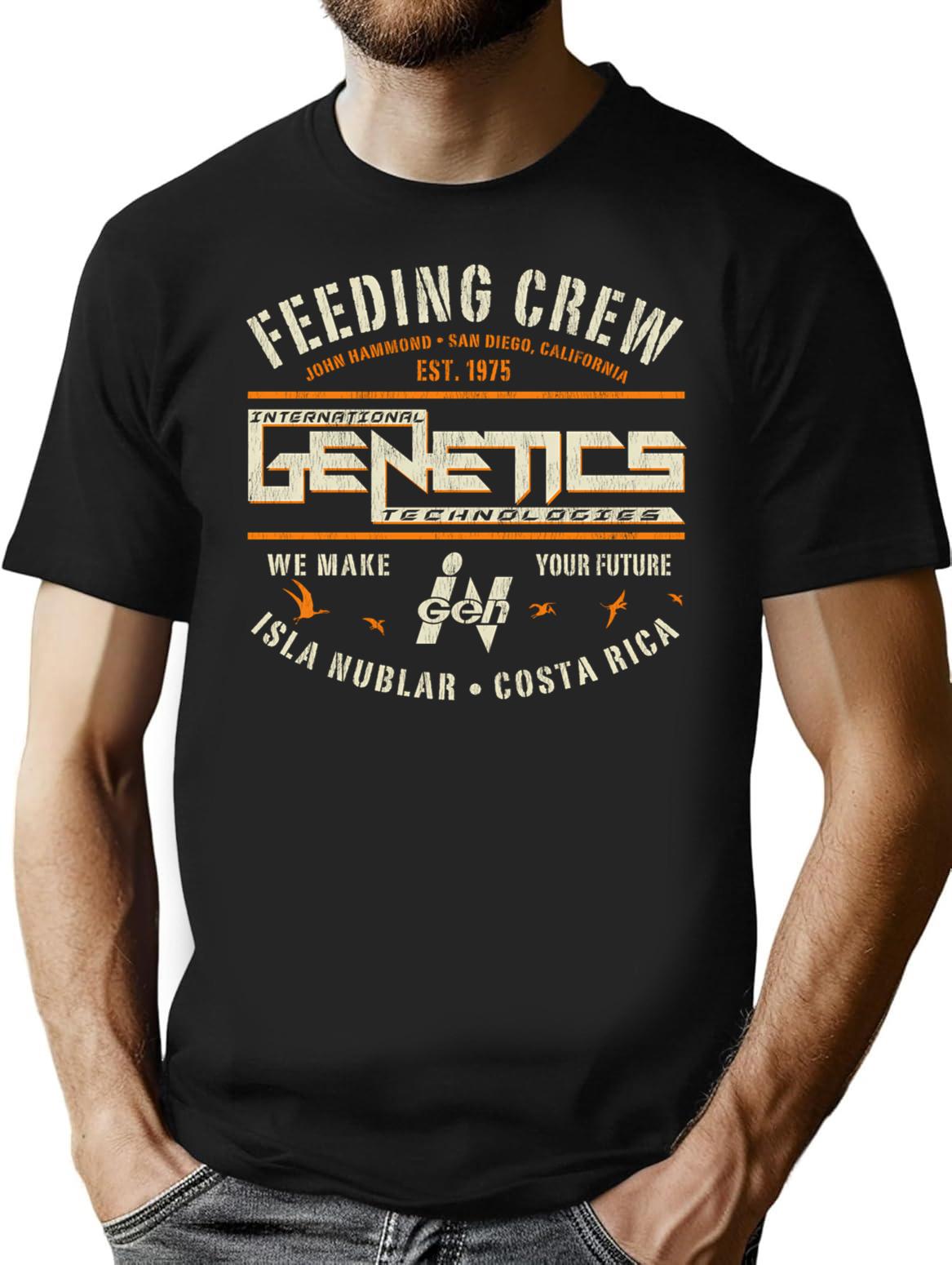 Ingen Feeding Crew Dks Worn T-Shirt for Men & Women, T-Shirts Graphic Tee - Black