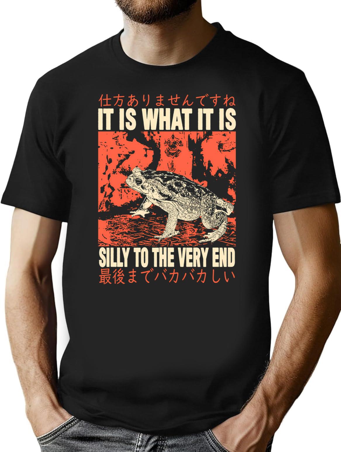 It Is What It Is Frog T-Shirt - Black