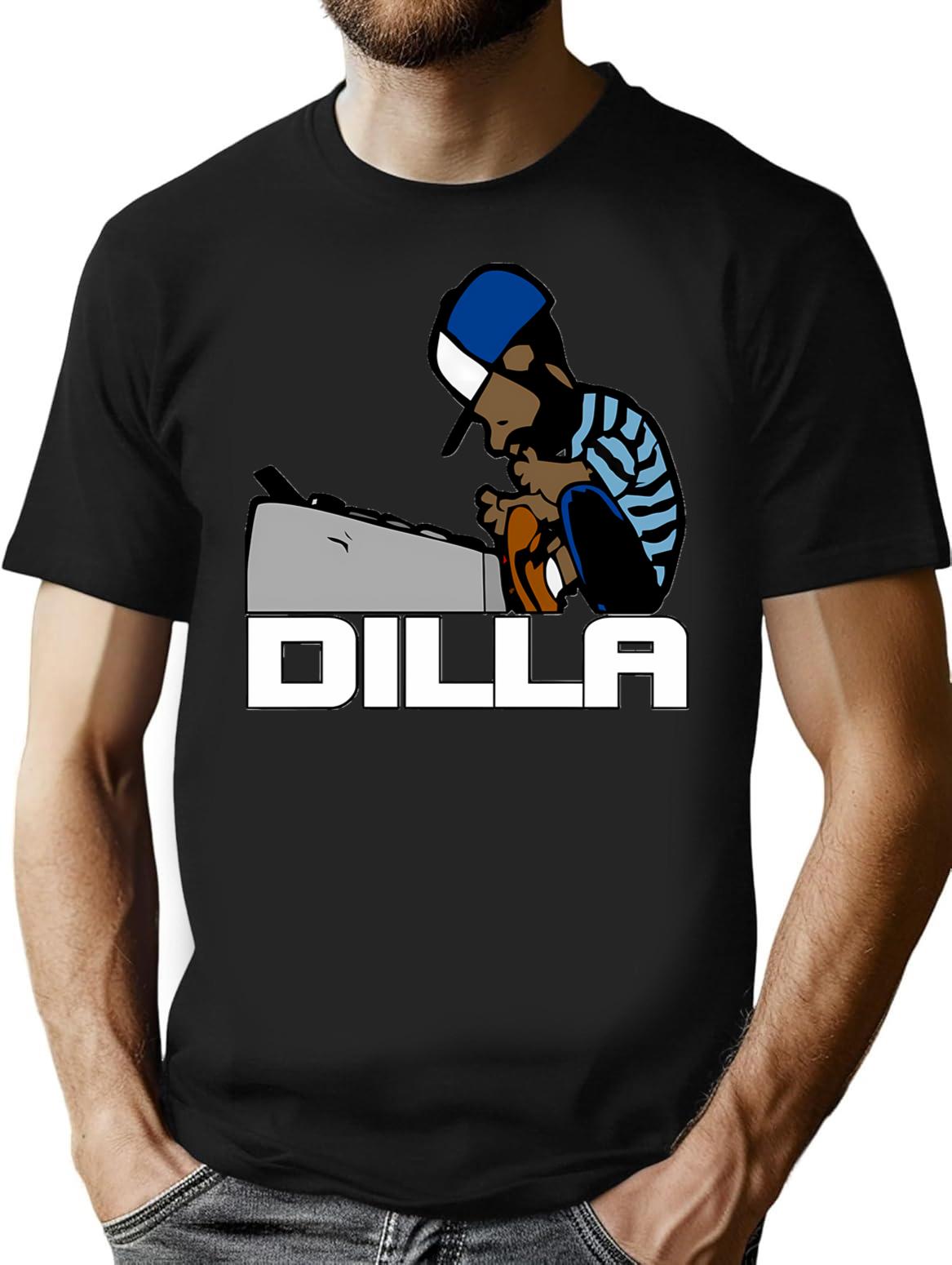J Dilla Classic T-Shirt - Retro Graphic Tee for Men & Women - Black