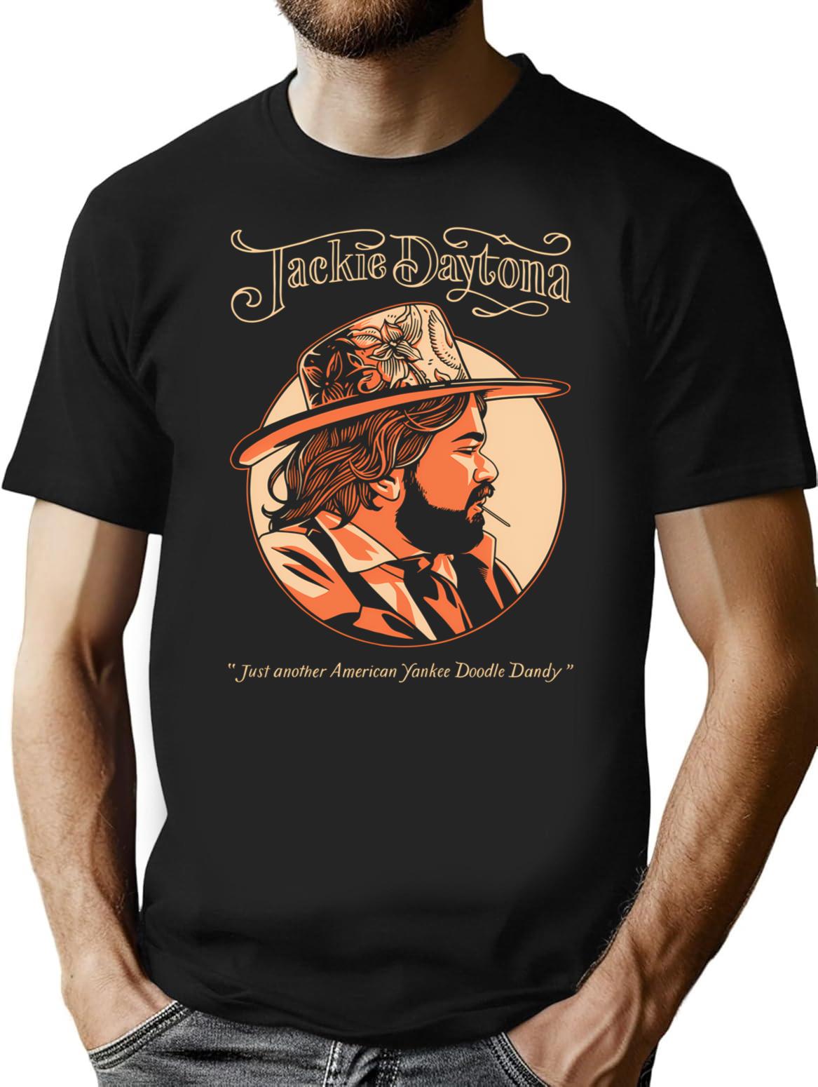 Jackie Daytona 90S T-Shirt for Men & Women, T-Shirts Graphic Tee - Black