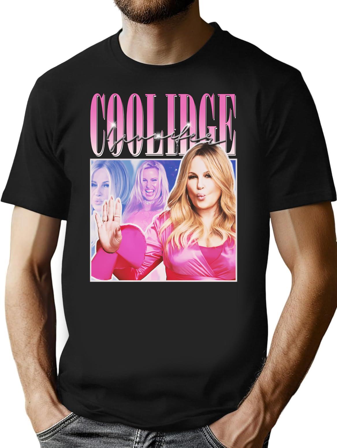 Jennifer Coolidge Vintage Retro 90s Style Inspired Graphic36 T-Shirt - Black