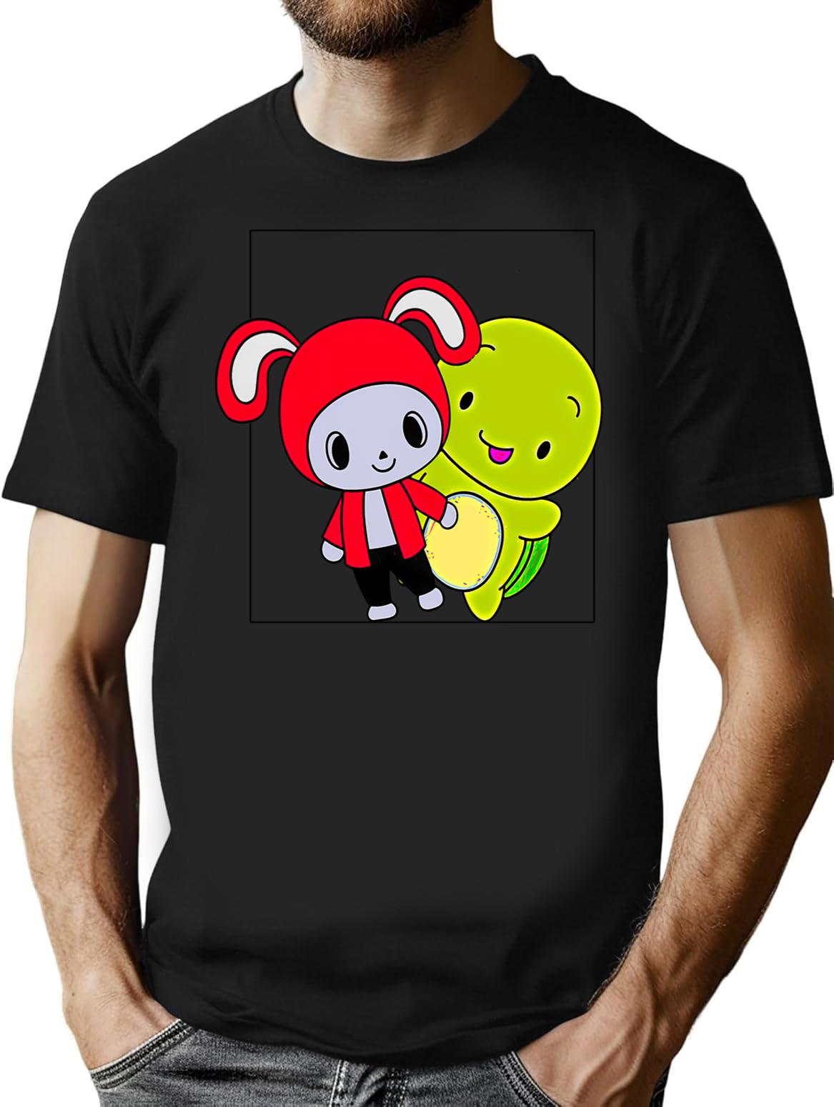 Jj Mikey Maizen T-Shirt - Retro Graphic Tee for Men & Women - Black