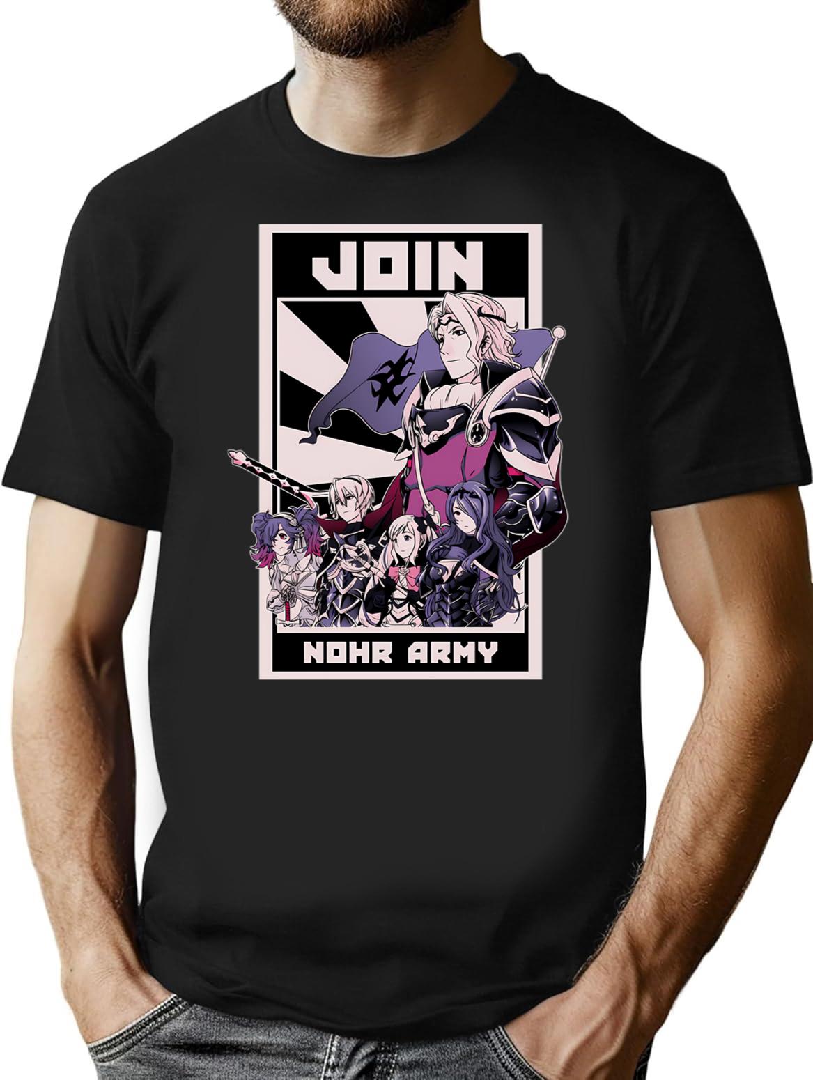 Join Nohr T-Shirt - Retro Graphic Tee for Men & Women - Black