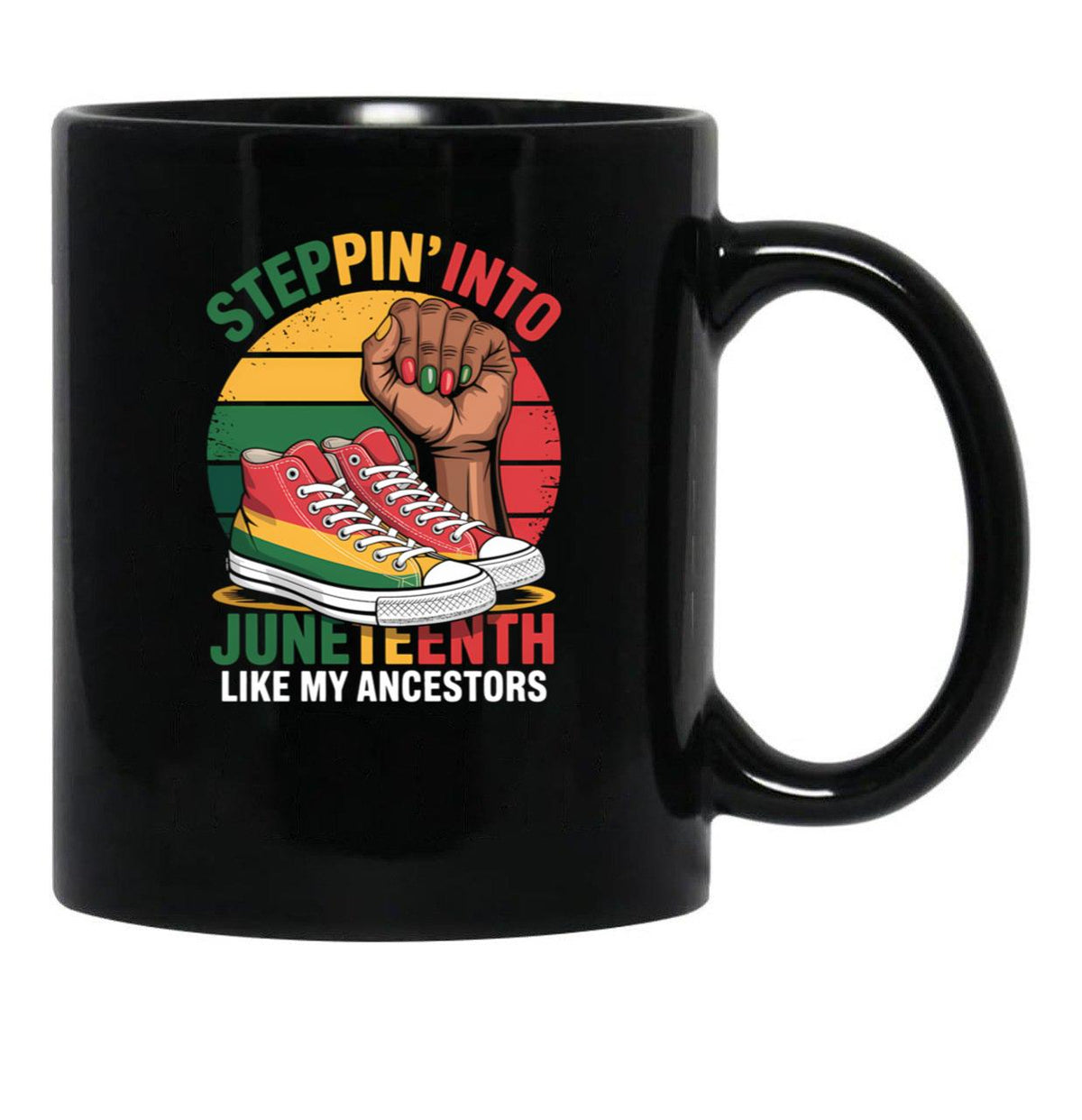 Juneteenth (2) Black Coffee Mug - Black
