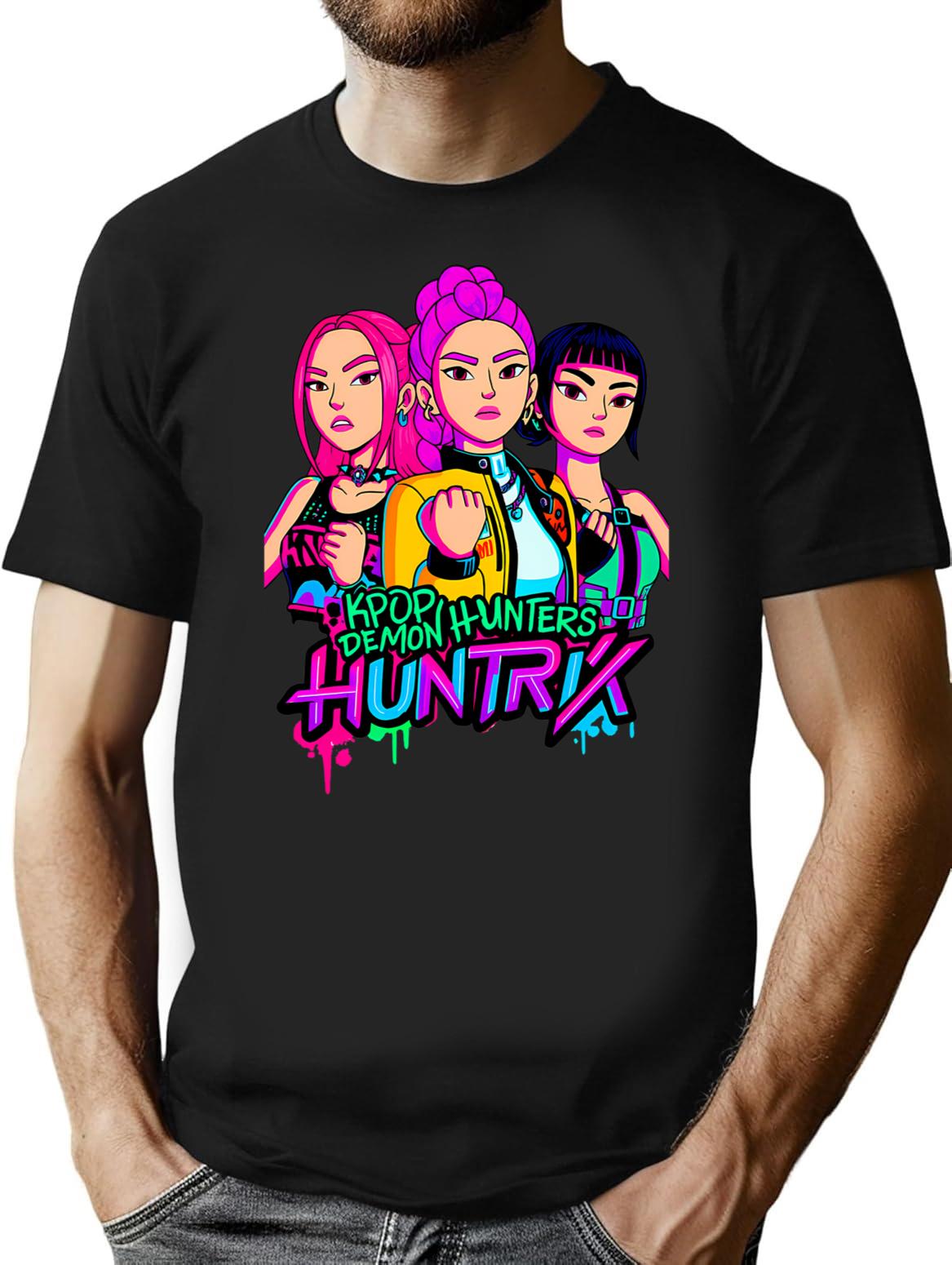 K-Pop Demon Hunters Art - 13 T-Shirt for Men & Women, T-Shirts Graphic Tee - Black