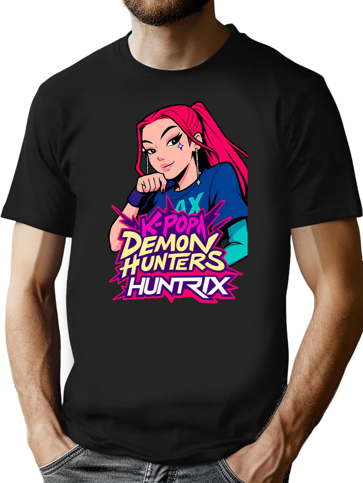 K-Pop Demon Hunters Art Rumi - 16 T-Shirt for Men & Women, T-Shirts Graphic Tee - Black