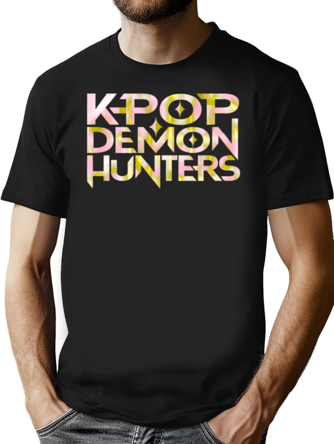 K-Pop Demon Hunters (10) T-Shirt for Men & Women, T-Shirts Graphic Tee - Black
