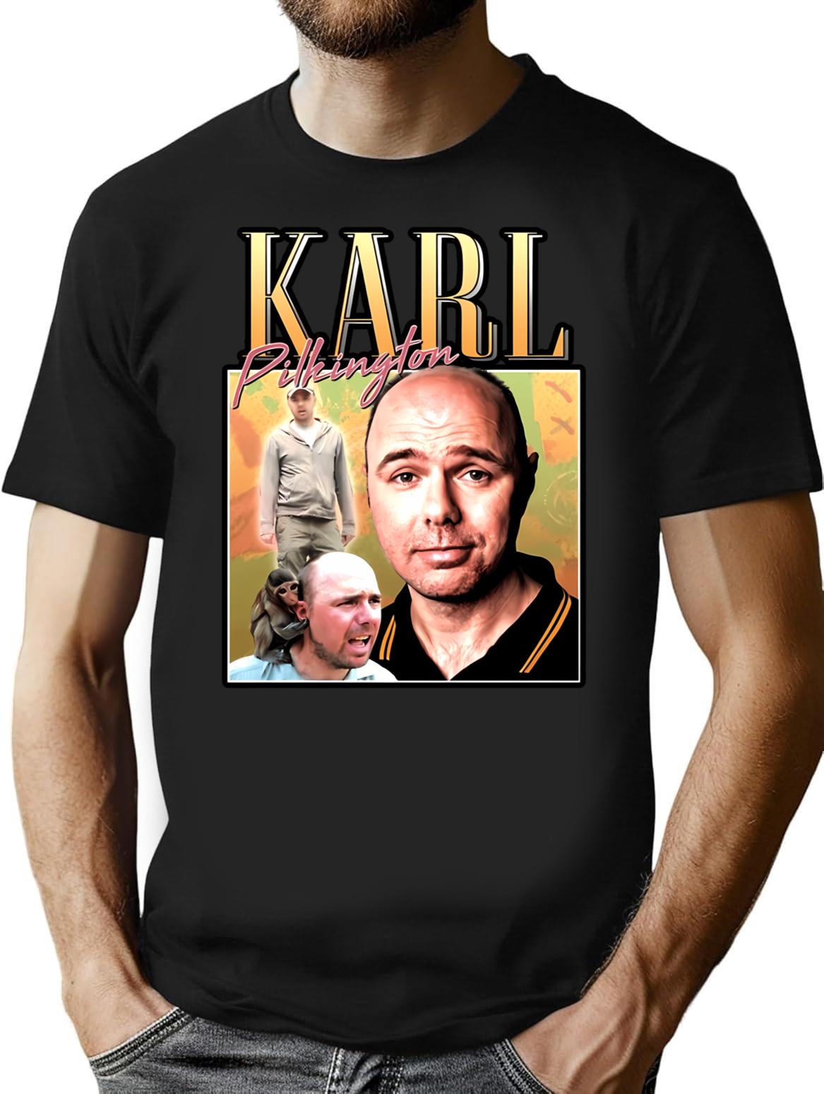 Karl Pilkington Homage Funny T-Shirt - Sarcastic Humor Graphic Tee - Black