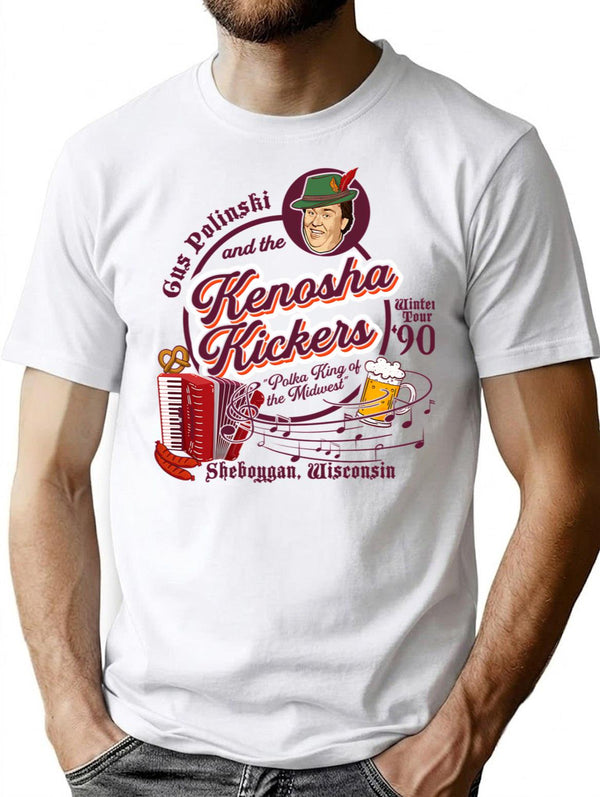 Kenosha Kickers The Polka King Of The Midwest T-Shirt - White