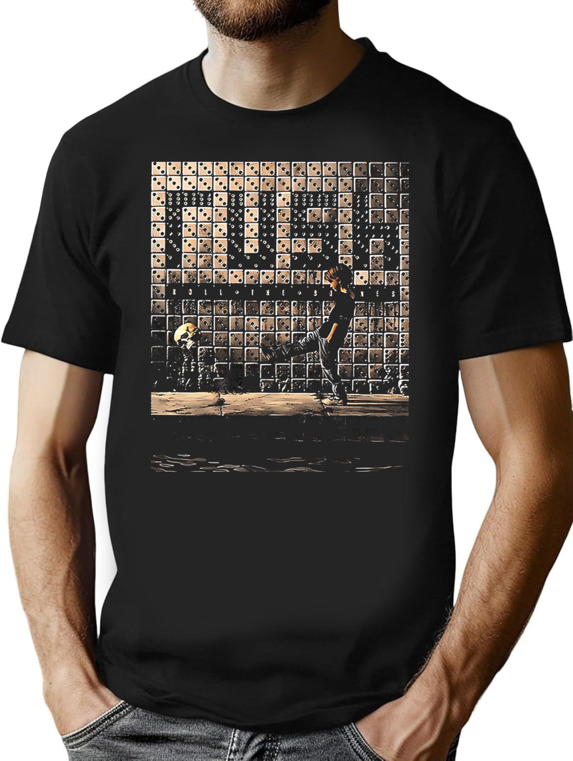Kick Skeleaton T-Shirt - Retro Graphic Tee for Men & Women - Black