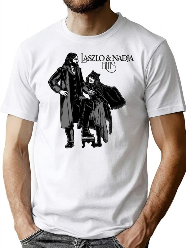 Laszlo And Nadja T-Shirt for Men & Women, T-Shirts Graphic Tee - White