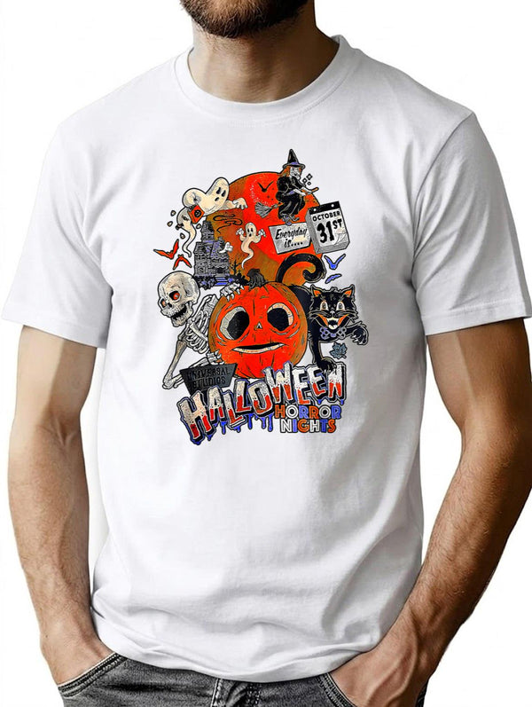 Lil Boo Halloween Horror Nights Every Is October 31St T-Shirt for Men & Women, T-Shirts Graphic Tee - White