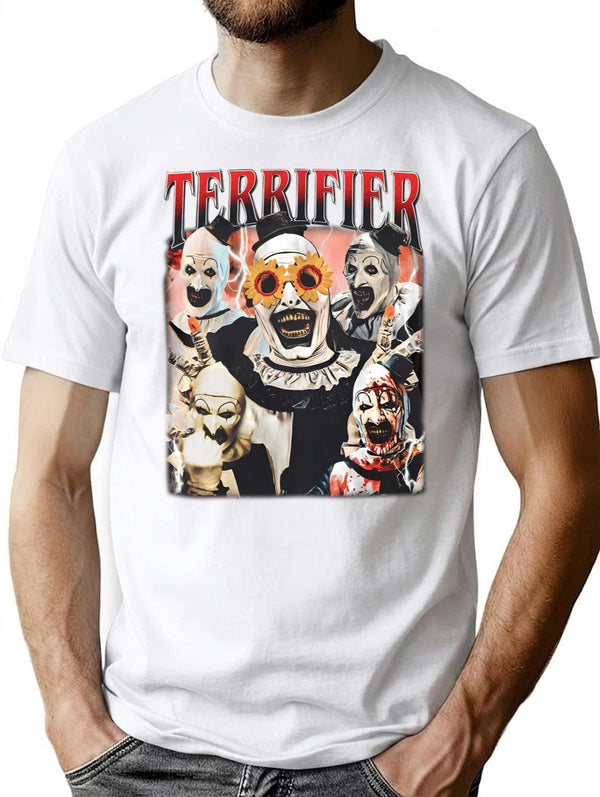 Limited Terrifer Vintage T-Shirt T-Shirt for Men & Women, T-Shirts Graphic Tee - White