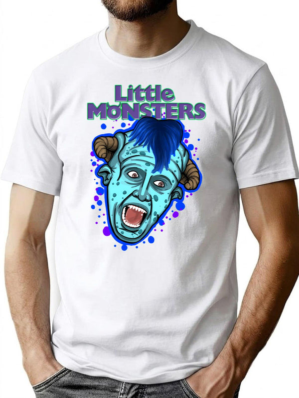 Little Monsters T-Shirt for Men & Women, T-Shirts Graphic Tee - White