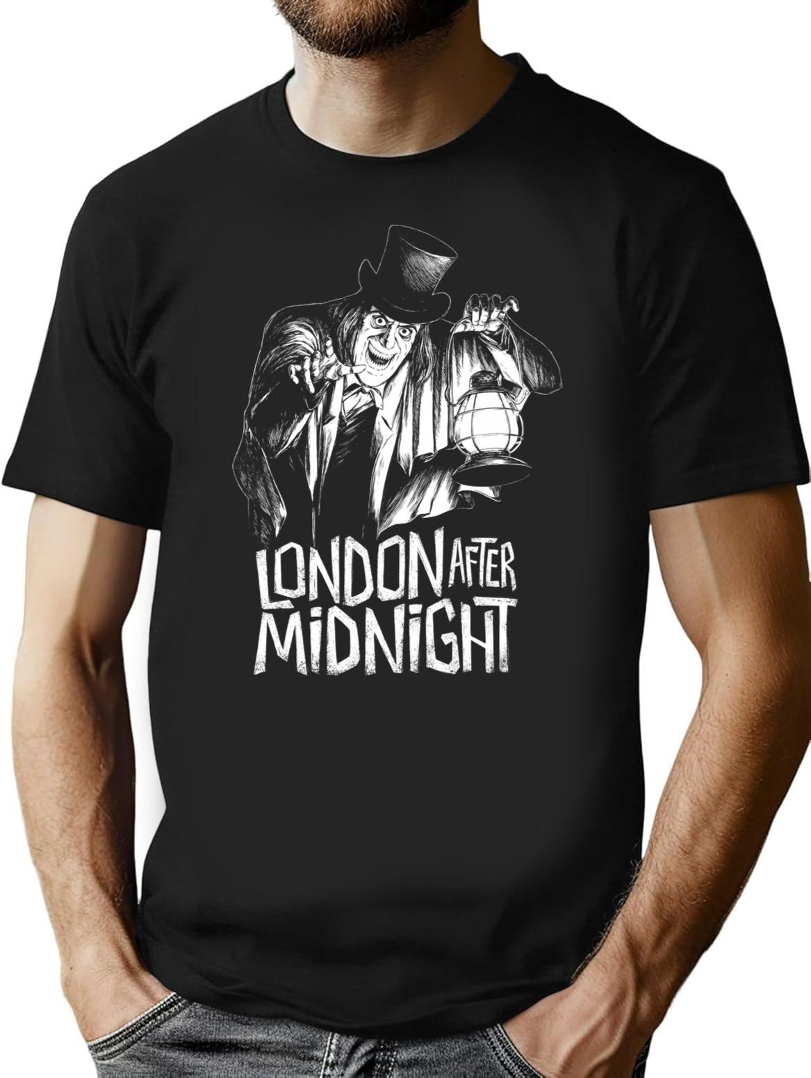London After Midnight T-Shirt for Men & Women, T-Shirts Graphic Tee - Black