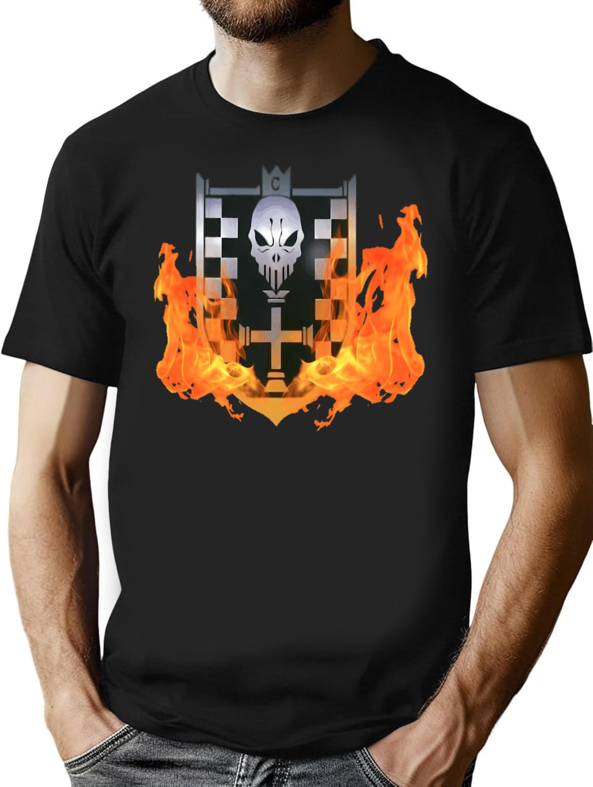 Mar Chess Pieces T-Shirt for Men & Women, T-Shirts Graphic Tee - Black