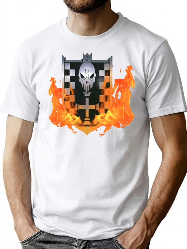 Mar Chess Pieces T-Shirt for Men & Women, T-Shirts Graphic Tee - White