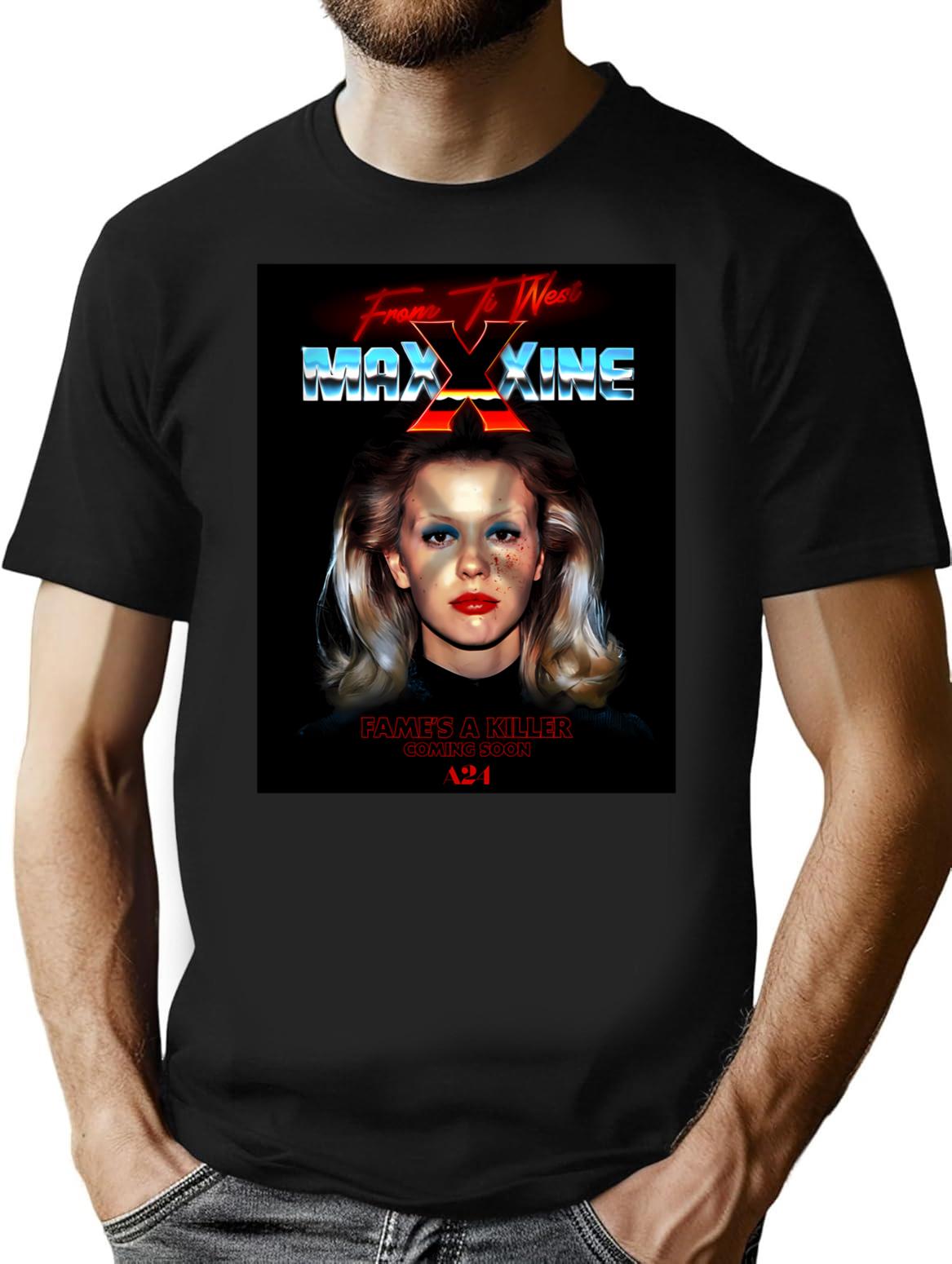 Maxxxine Poster T-Shirt for Men & Women, T-Shirts Graphic Tee - Black