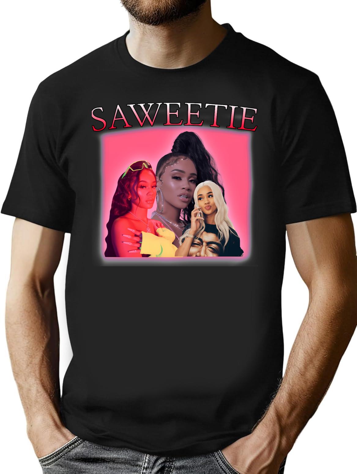 Saweetie Bootleg Bootleg Graphic T-Shirt - Black