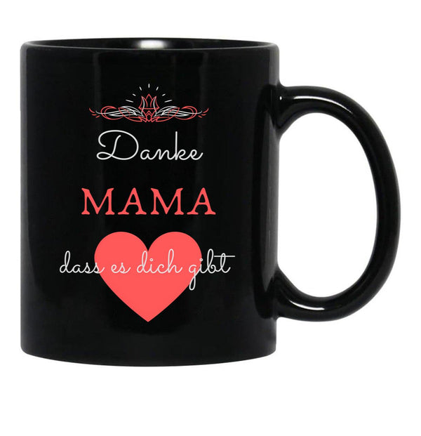 Thank You Mom For Giving You Mother'S Day Gift Black Gift Coffee Mug - Black