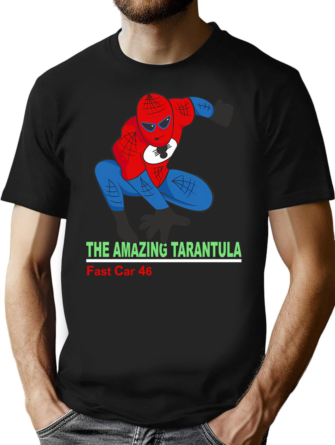 The Amazing Tarantula Bootleg Graphic T-Shirt - Black