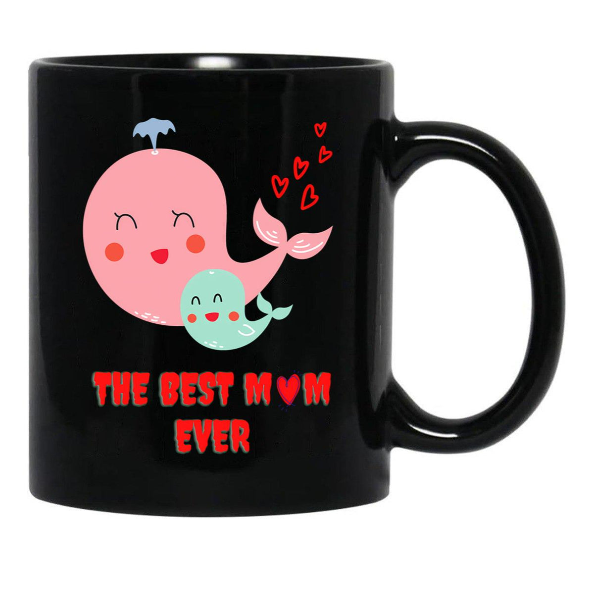 The Best Mom Ever Black Gift Coffee Mug - Black