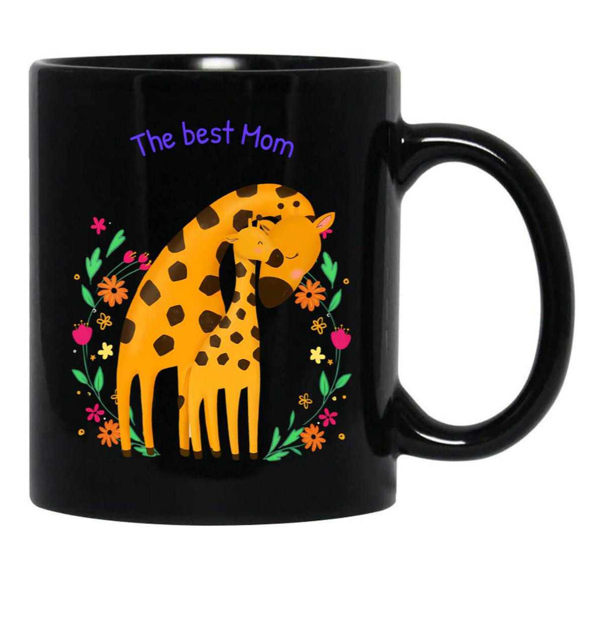 The Best Mom Black Gift Coffee Mug - Black
