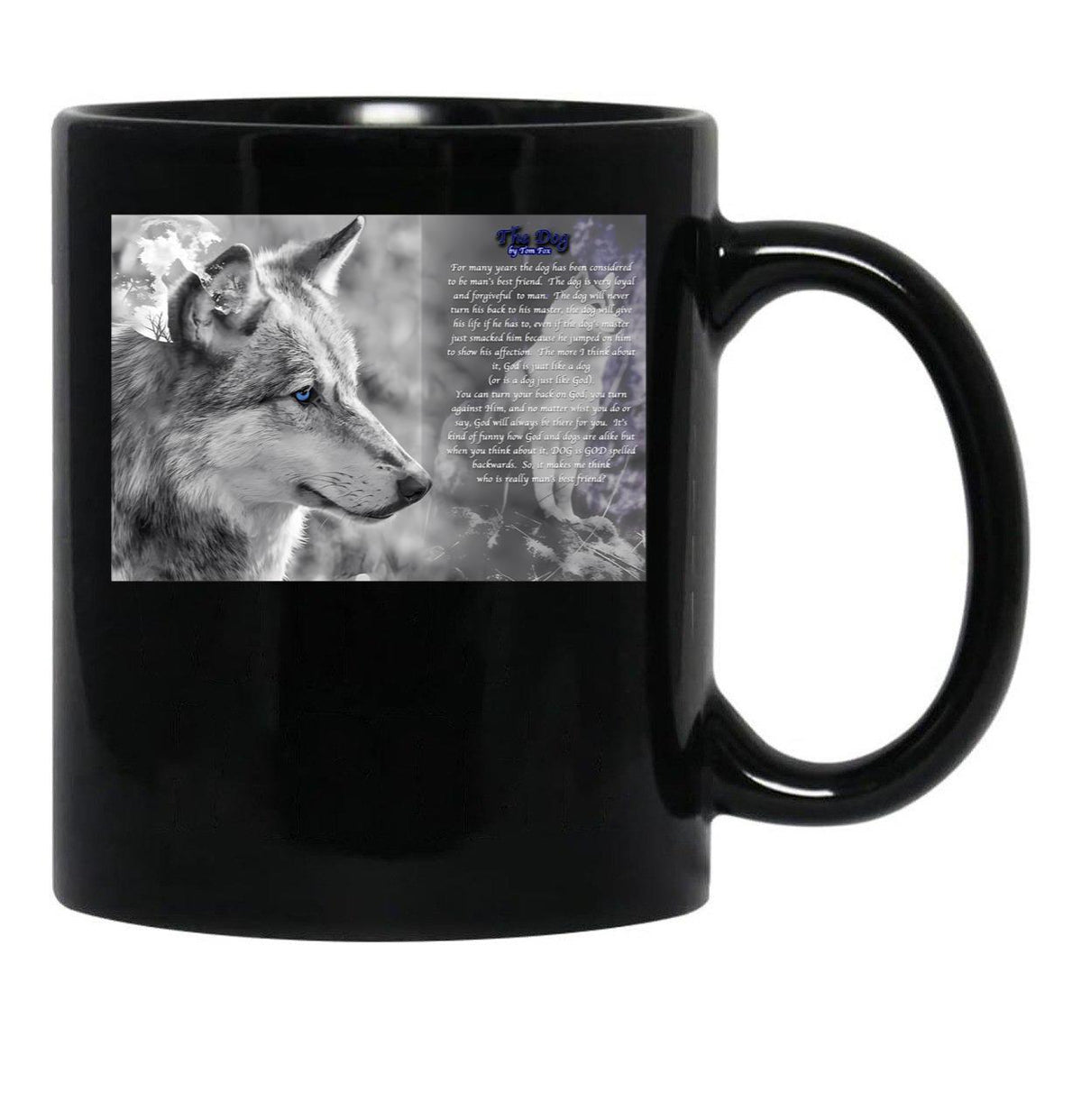 The Dog Black Gift Coffee Mug - Black