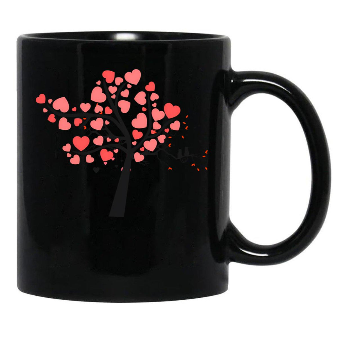 The Love Tree Black Gift Coffee Mug - Black