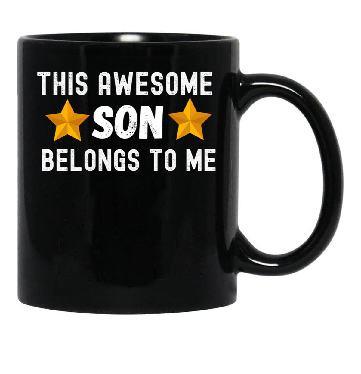 This Awesome Son Belongs To Me - Son Gift Black Gift Coffee Mug - Black