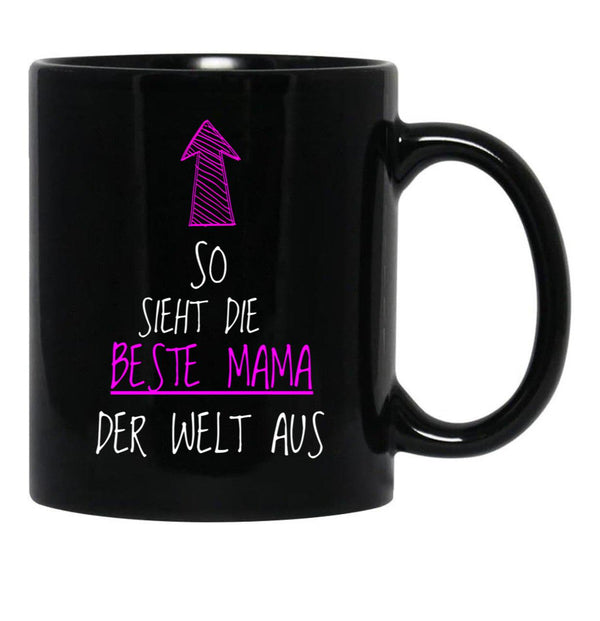 This Is What The Best Mom In The World Looks Like Black Gift Coffee Mug - Black