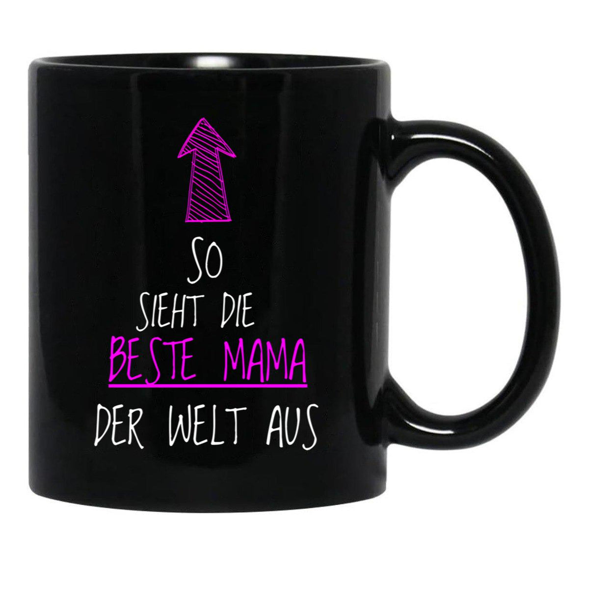 This Is What The Best Mom In The World Looks Like Black Gift Coffee Mug - Black