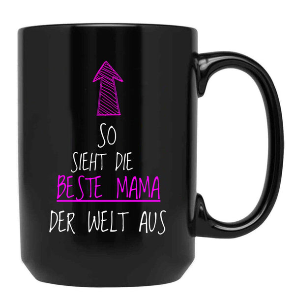 This Is What The Best Mom In The World Looks Like Black Gift Coffee Mug - Black