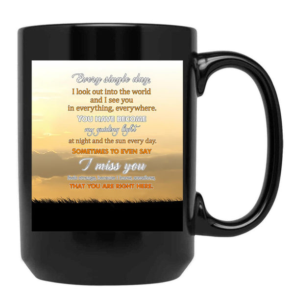 To My Mom Ticket Backgroud Clasic Black Gift Coffee Mug - Black