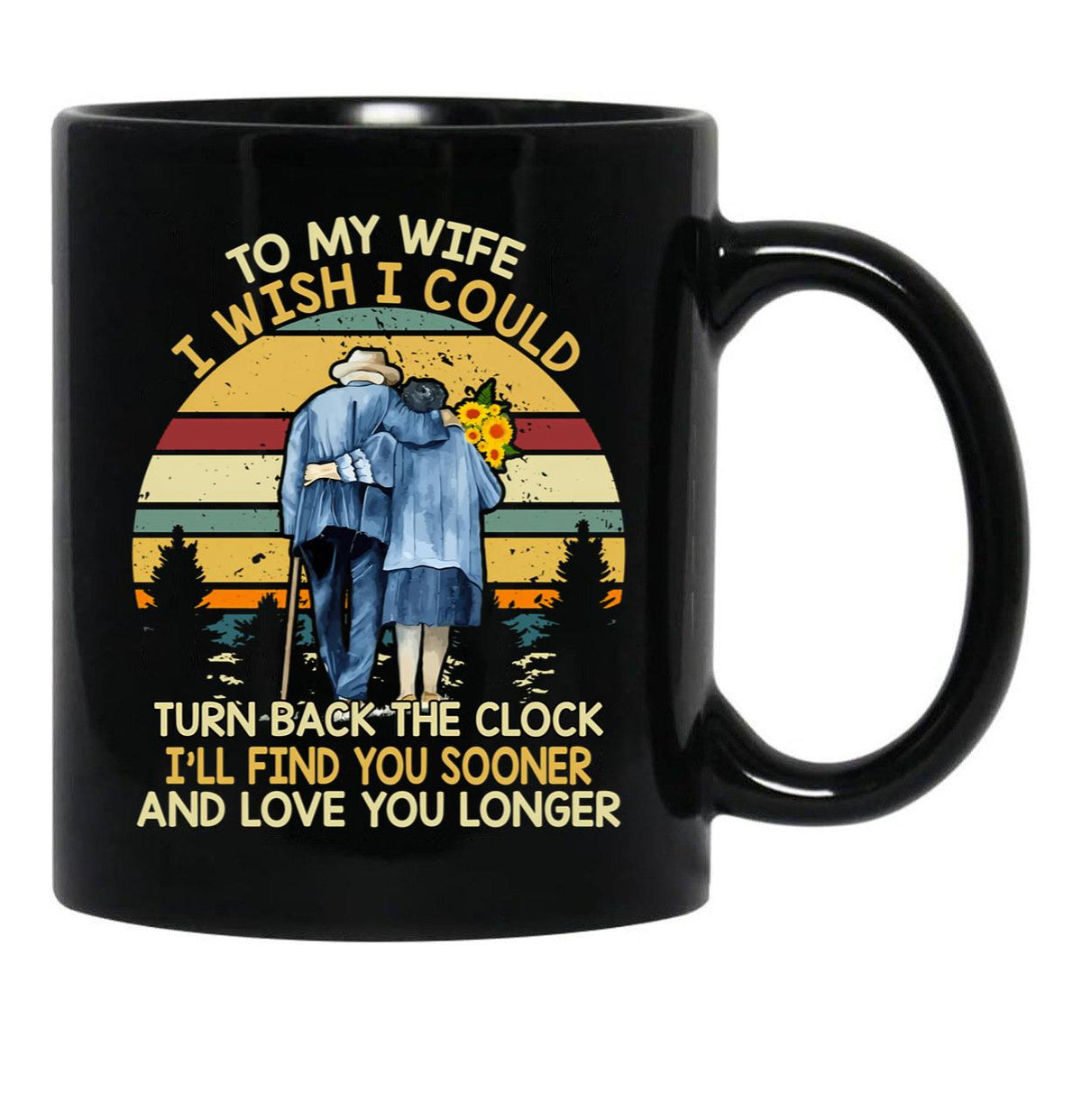 To My Wife Awesome T Mug Gift For Husbands Black Gift Coffee Mug - Black