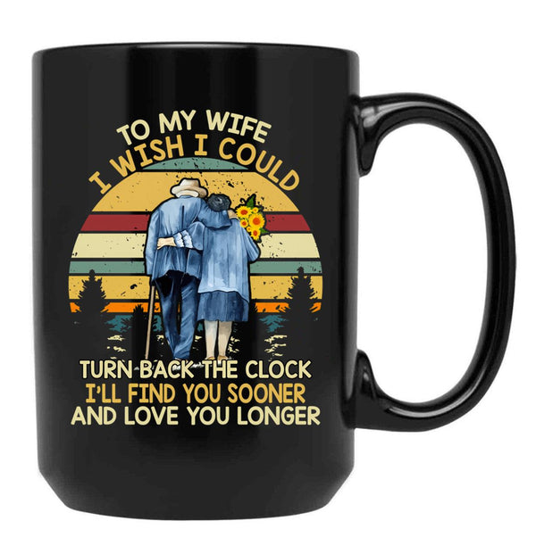 To My Wife Awesome T Mug Gift For Husbands Black Gift Coffee Mug - Black