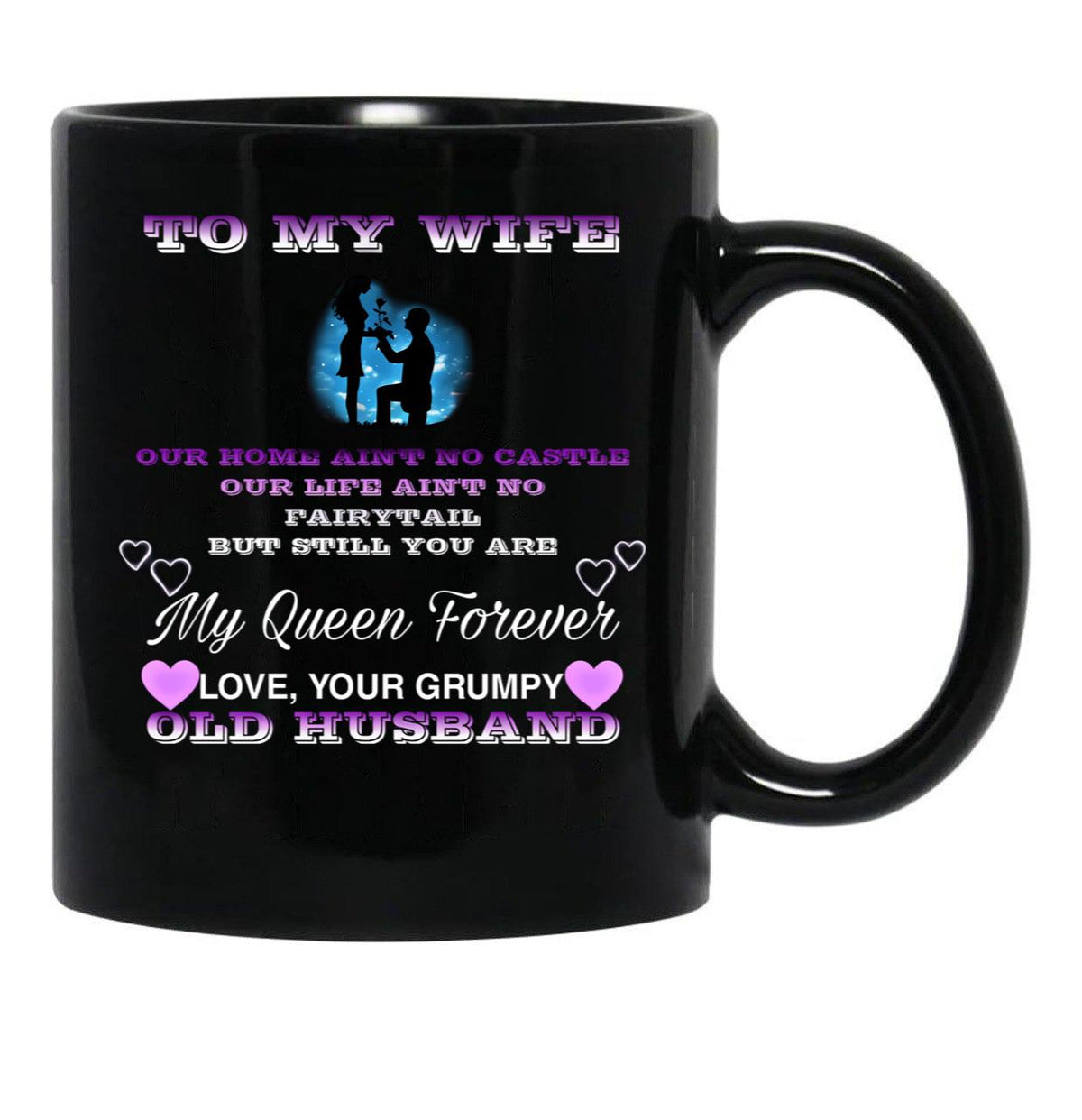 To My Wife Black Gift Coffee Mug - Black