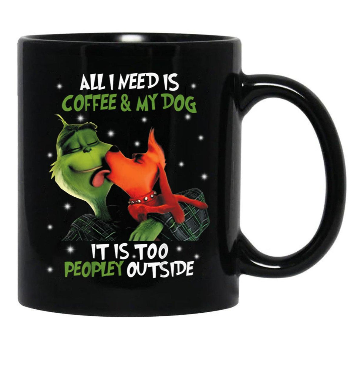 Toooo Peopley Outside Black Gift Coffee Mug - Black