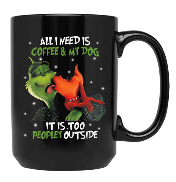 Toooo Peopley Outside Black Gift Coffee Mug - Black