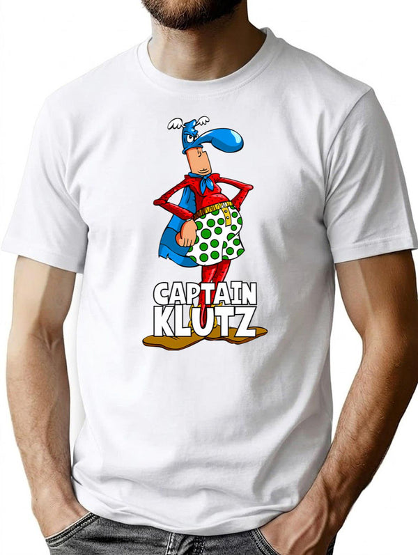 With Great Power Comes A Great Klutz T-Shirt - White