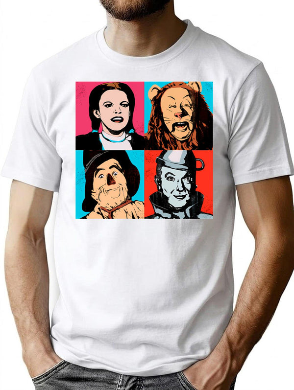 Wizard Of Warhol T-Shirt - Retro Graphic Tee for Men & Women - White