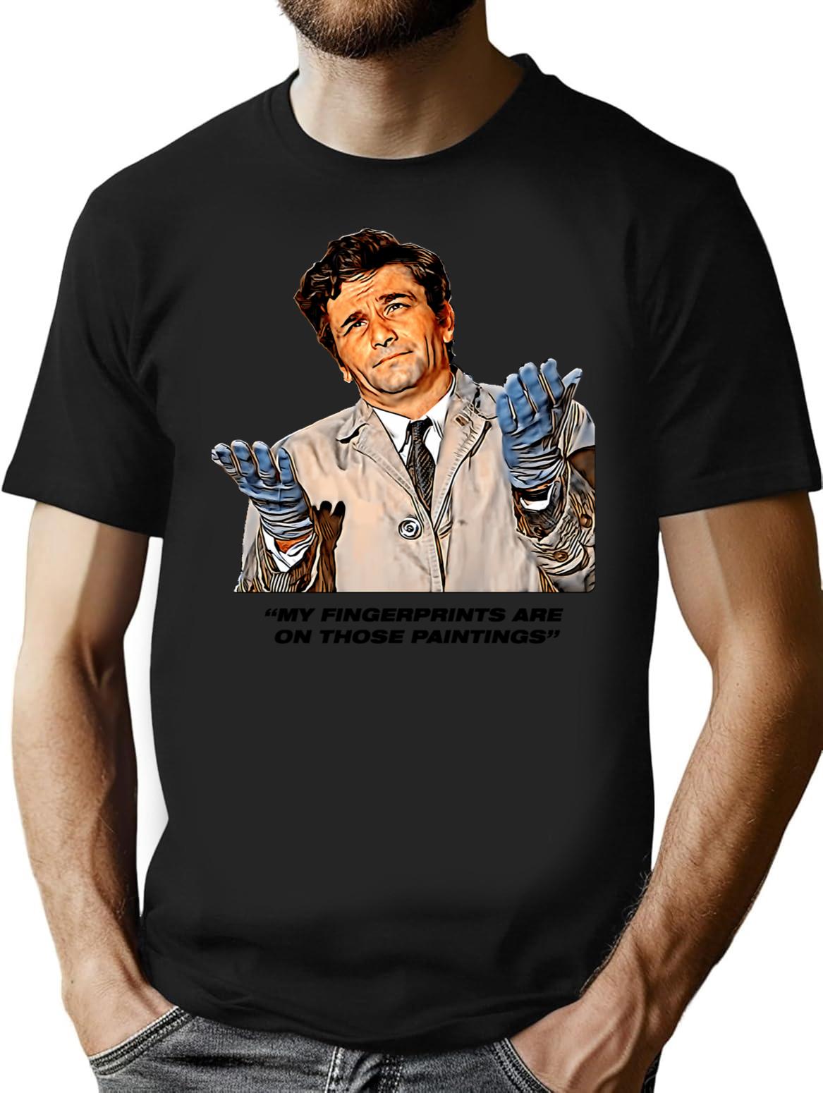 Women Men Columbo Suitable For Framing Retro Vintage T-Shirt - Black