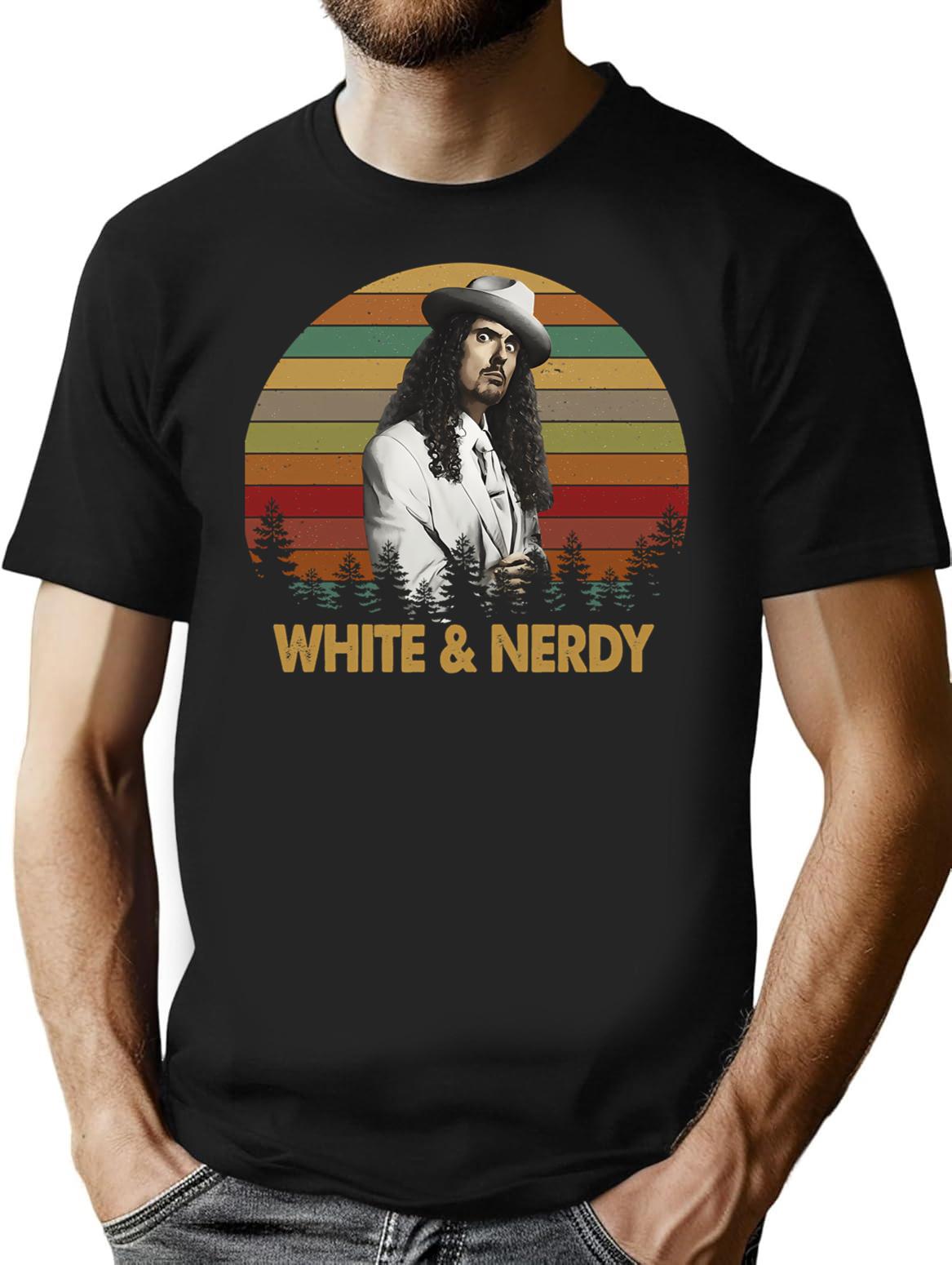 Wonderful Memory Rock Al White And Nerdy Vintage Cute Gift T-Shirt - Black
