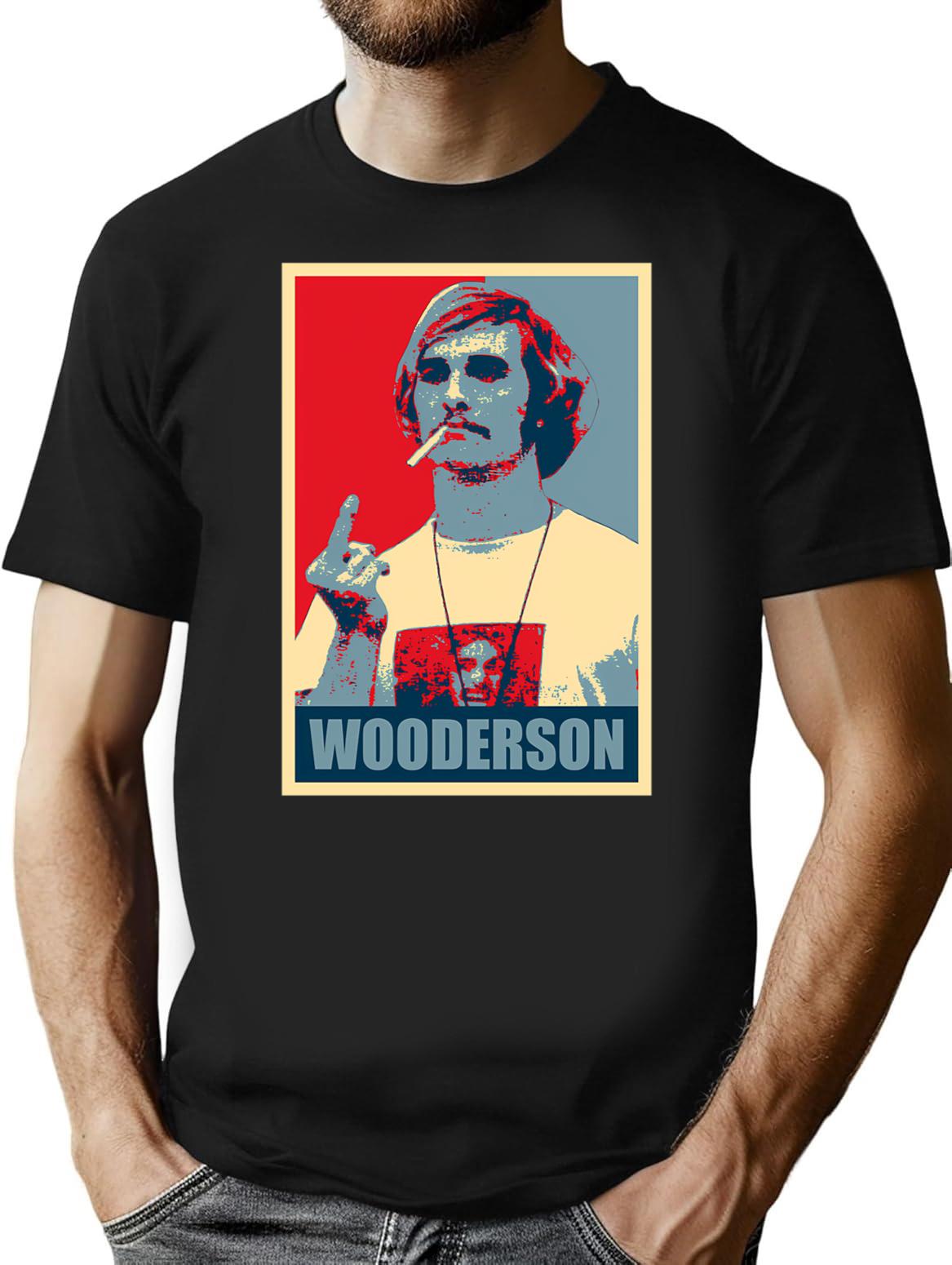 Wooderson Hope T-Shirt - Retro Graphic Tee for Men & Women - Black
