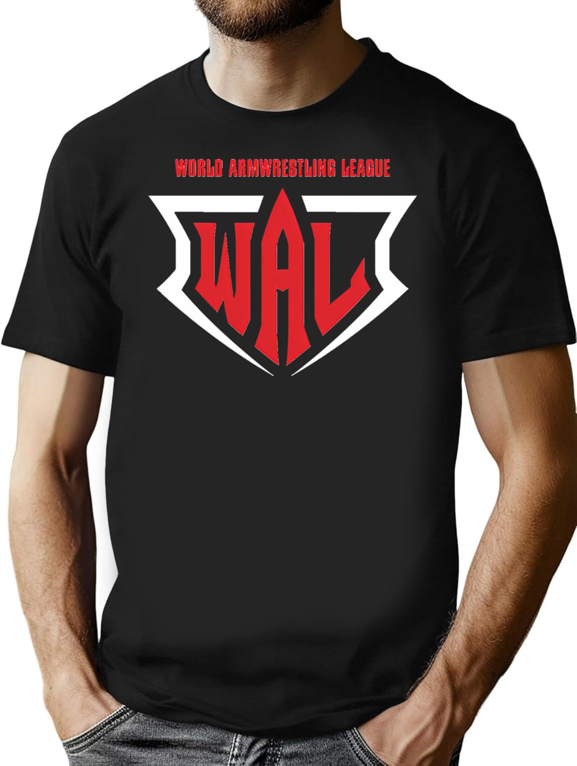 World Arm Wrestling T-Shirt - Retro Graphic Tee for Men & Women - Black