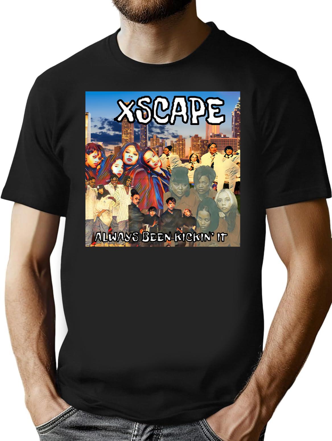Xscape- Always Been Kickin It T-Shirt - Retro Graphic Tee for Men & Women - Black