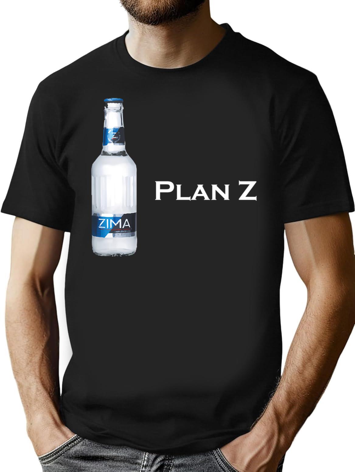 Zima T-Shirt - Retro Graphic Tee for Men & Women - Black